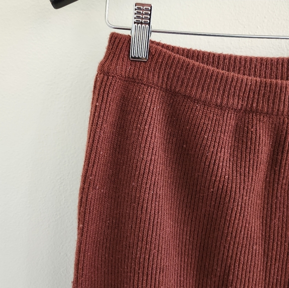 Vintage Wool Blend Midi Knit Skirt Medium - Picture 2 of 5